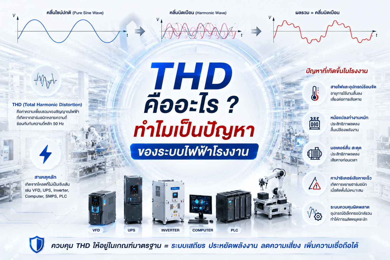 Thd Workforce Tools THD คืออะไร? สำคัญอย่างไรกับระบบไฟฟ้าโรงงาน